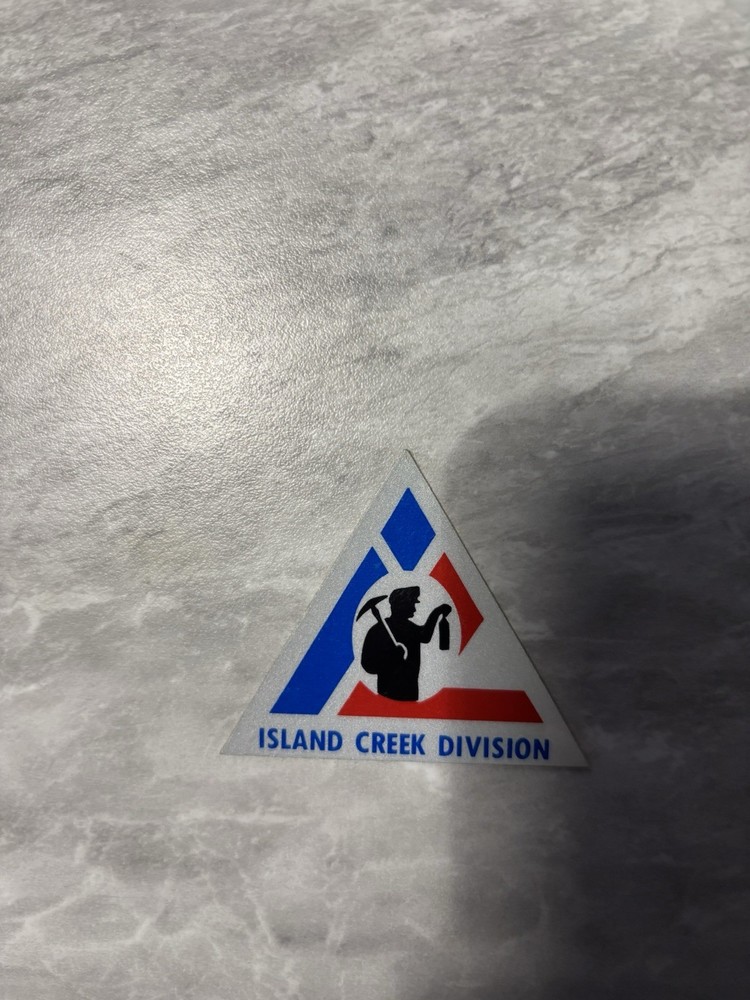 coal mining stickers nice older Island  Creek