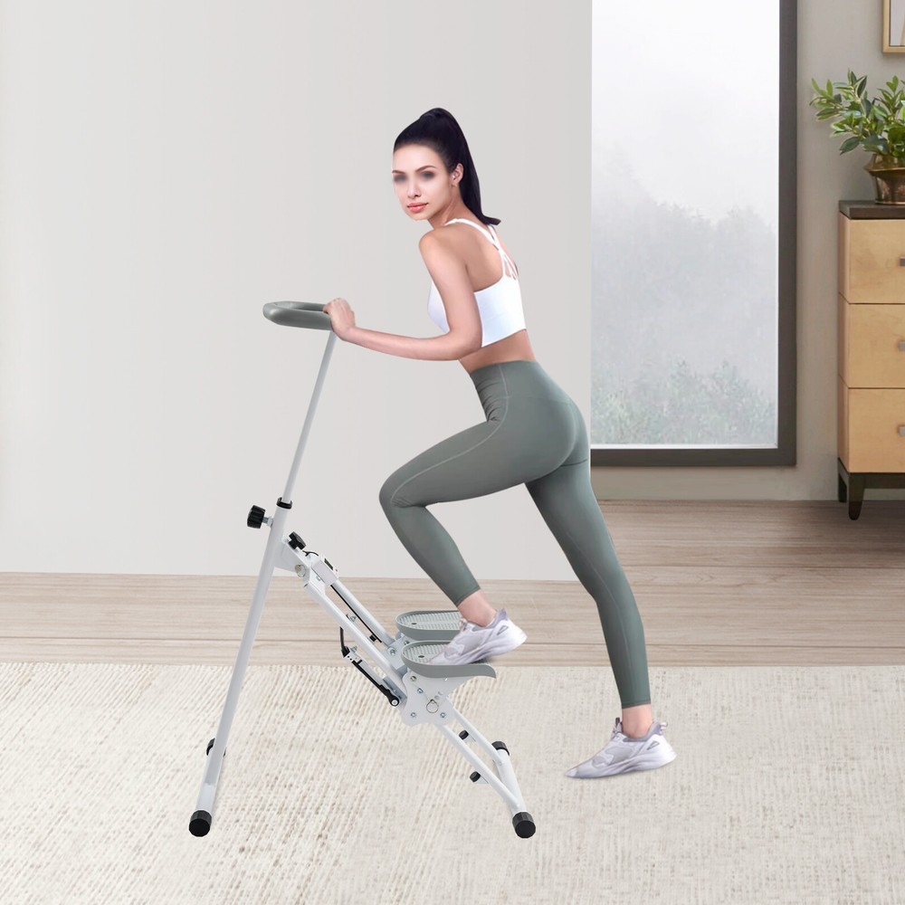 Foldable Stair Climber Stepper - Adjustable Machine for Effective Workouts