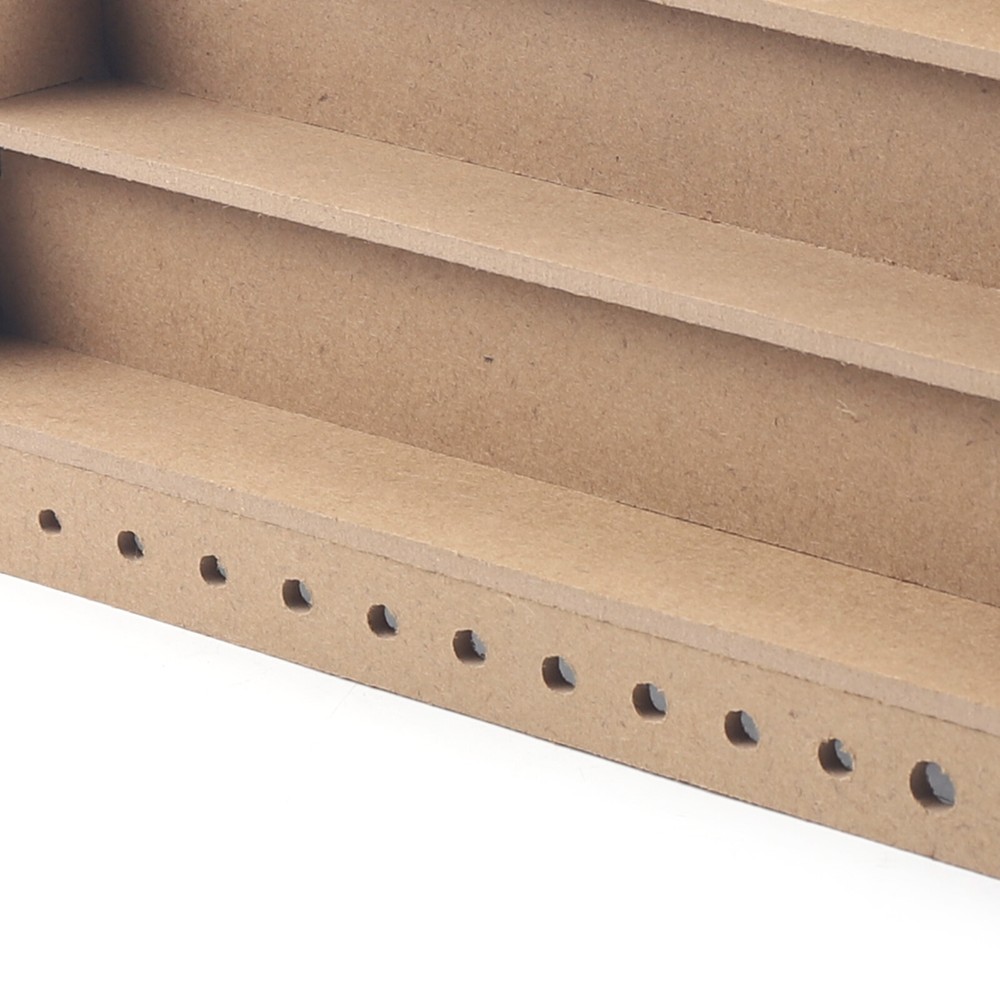 4 - Layer Wooden Paint Bottle Rack Model Organizer Storage Holder