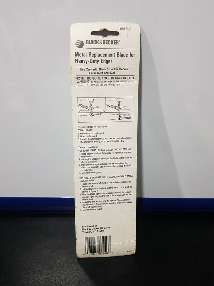 NEW Black & Decker EB-024 Replacement Edger Blade 7 1/2” 82024
