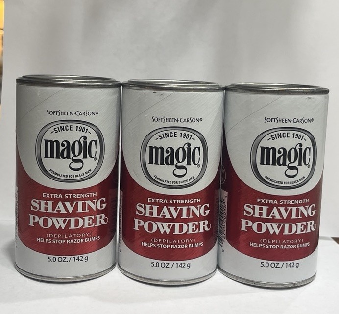 Magic shaving powder extra strength 5OZ  3 pack