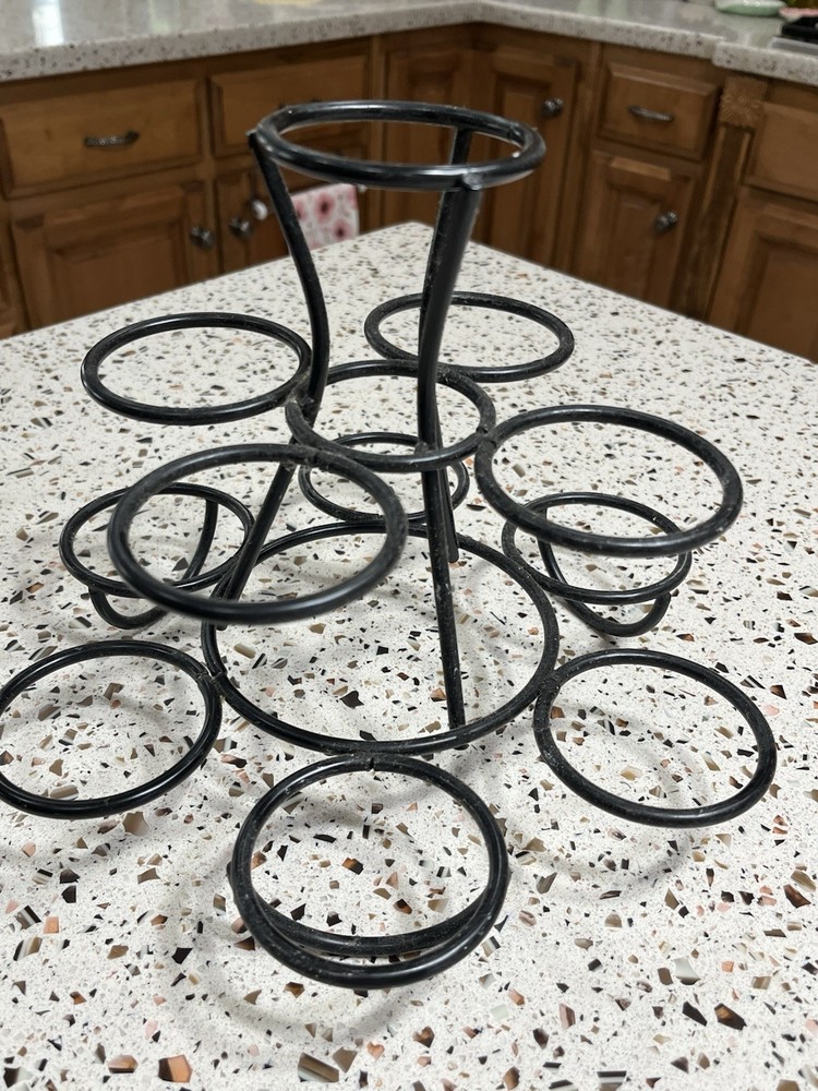 Black Wrought Iron Cupcake, Or Fruit Holder