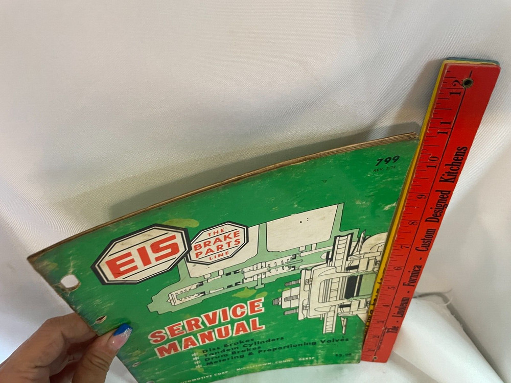 1972 EIS BRAKE PART SERVICE MANUAL 799