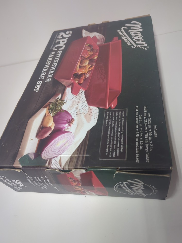 Mason Craft & More 2Pc Stoneware Bakeware Set
