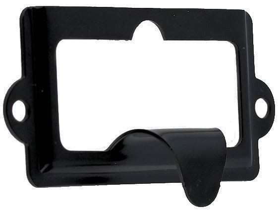 Black Cabinet Label Holder with Finger Pull - 2-1/2"