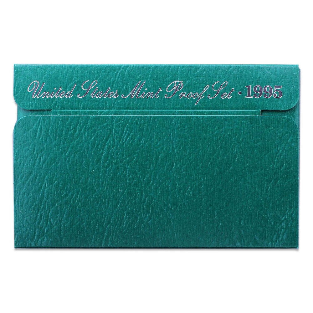 1995 S Proof Set Original Box & COA 5 Coins CN-Clad