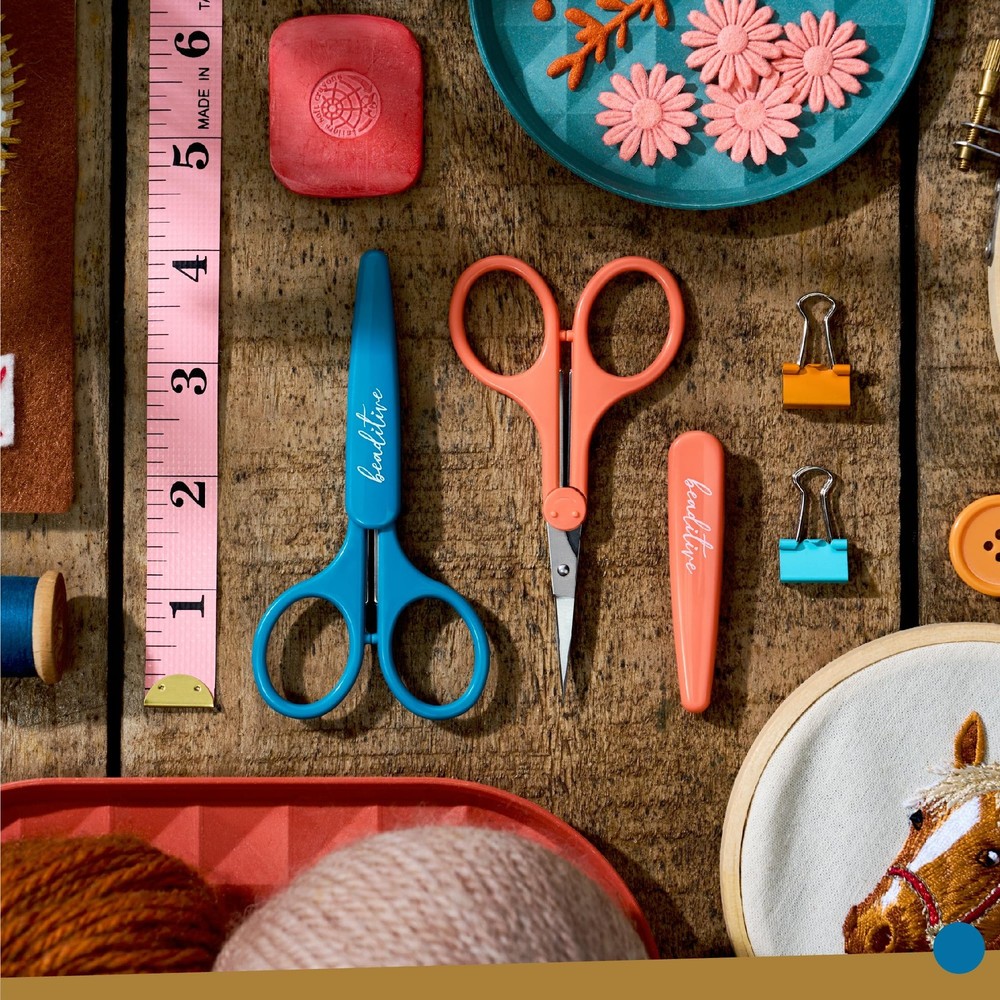 Beaditive High Precision Detail Scissors Set (2-Pc) Sharp, Fine Tips | Paper ...