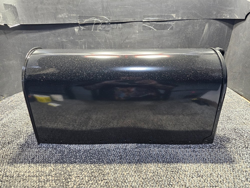 Architectural Mailboxes Elite Galvanized Steel, Large, Post-Mount Mailbox Black