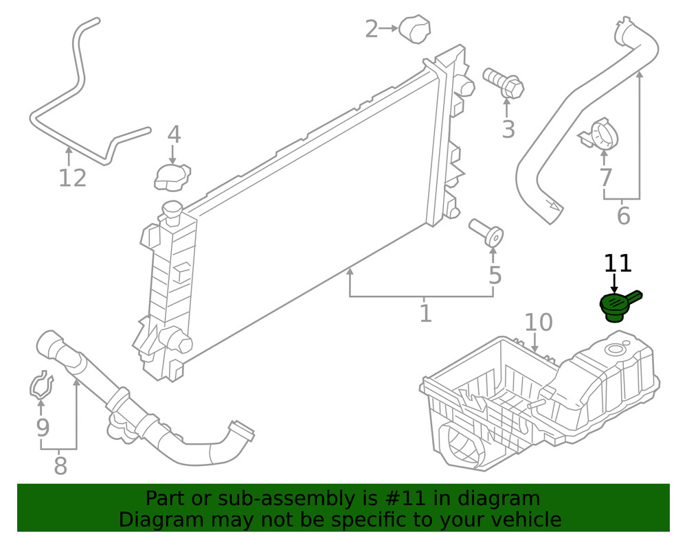 Genuine Ford Cap AL3Z8K103A