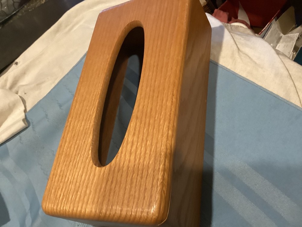 New Solid Wood Tissue Box Cover