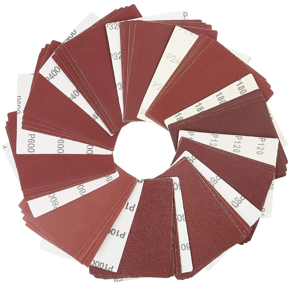 100*110MM Hook and Loop Sandpaper Kit 20Pcs 40-1000 Assorted Grit Sanding Sheets