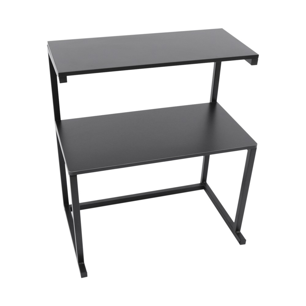 Printer Shelf for Desk - Desktop Printer Stand with 2 Storage Compartment