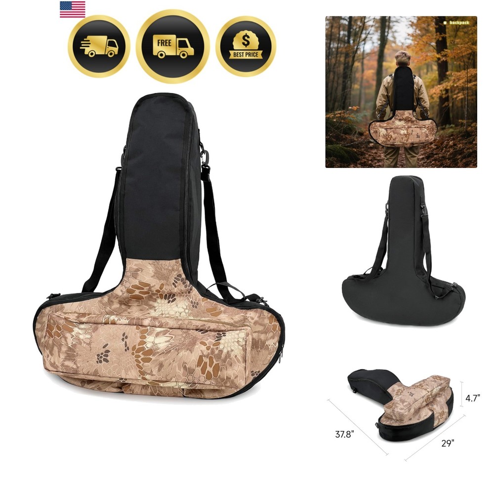 Crossbow Case Padded Soft Canvas Waterproof Adjustable Carrying Bag