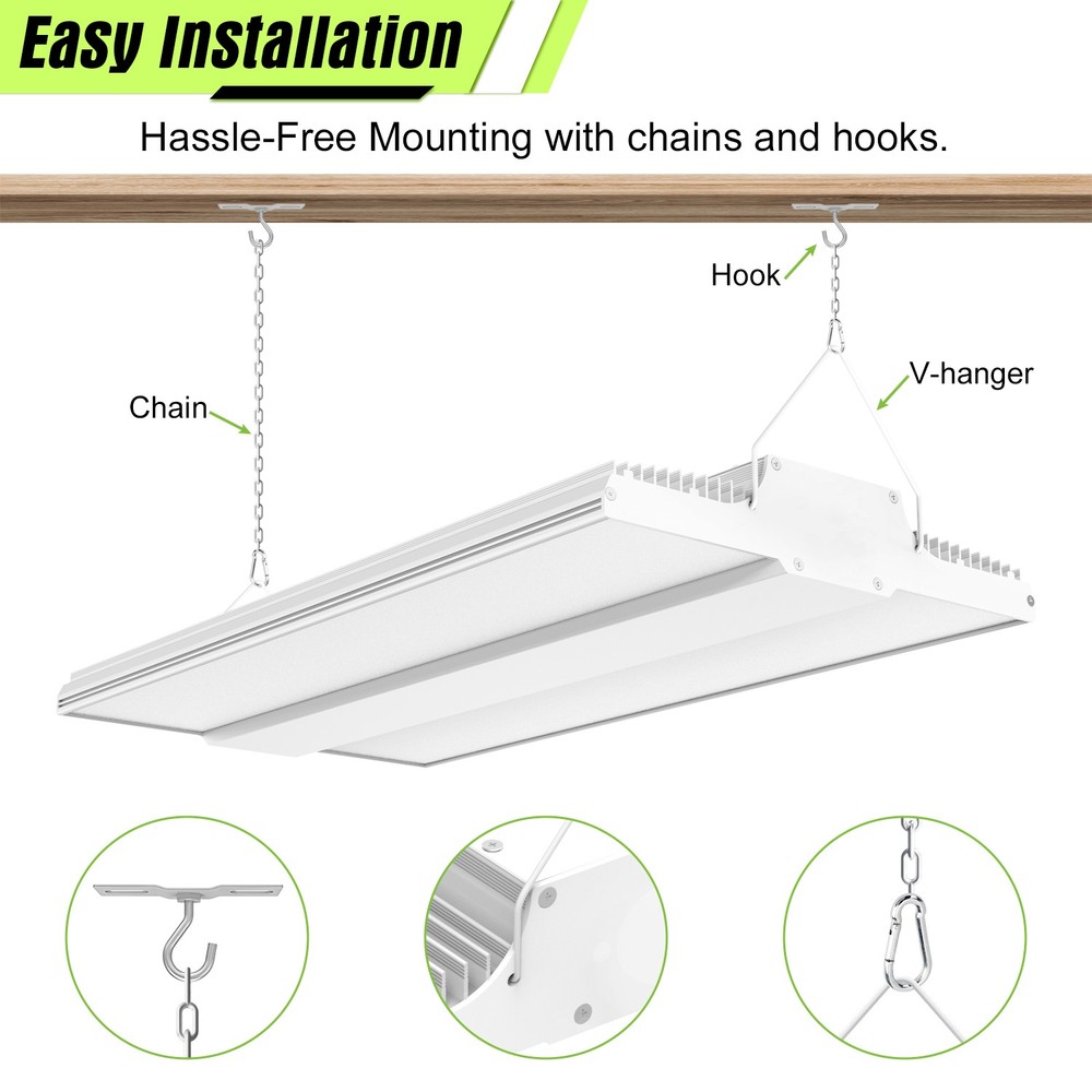 150 Watts LED Linear High Bay Light Warehouse Workshop Lighting 5000K Daylight
