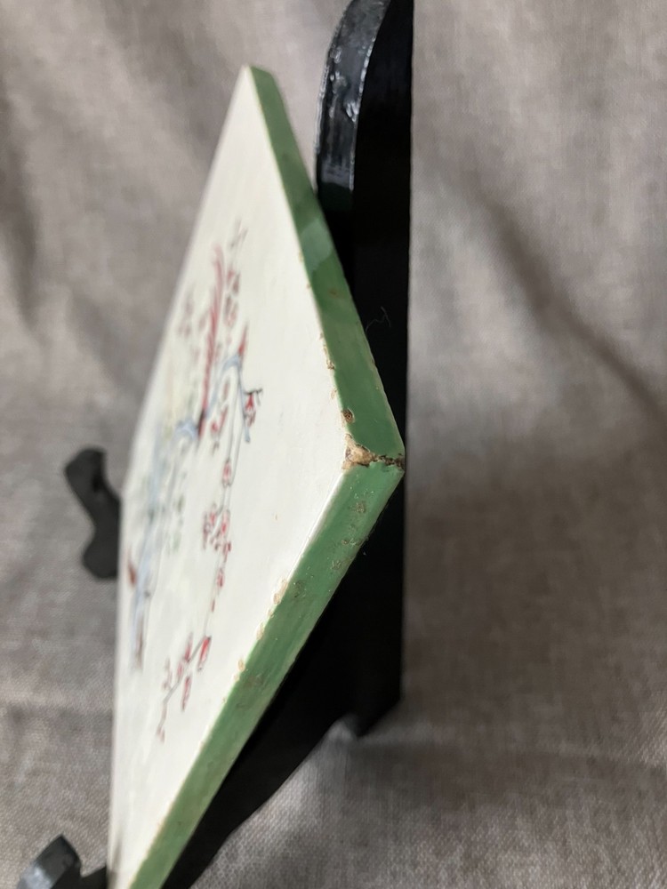 Vintage Studio Ceramic Tile 6" x 6" signed "dlg"