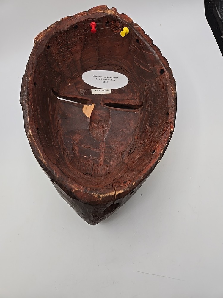 Carved Wood Zaire Mask