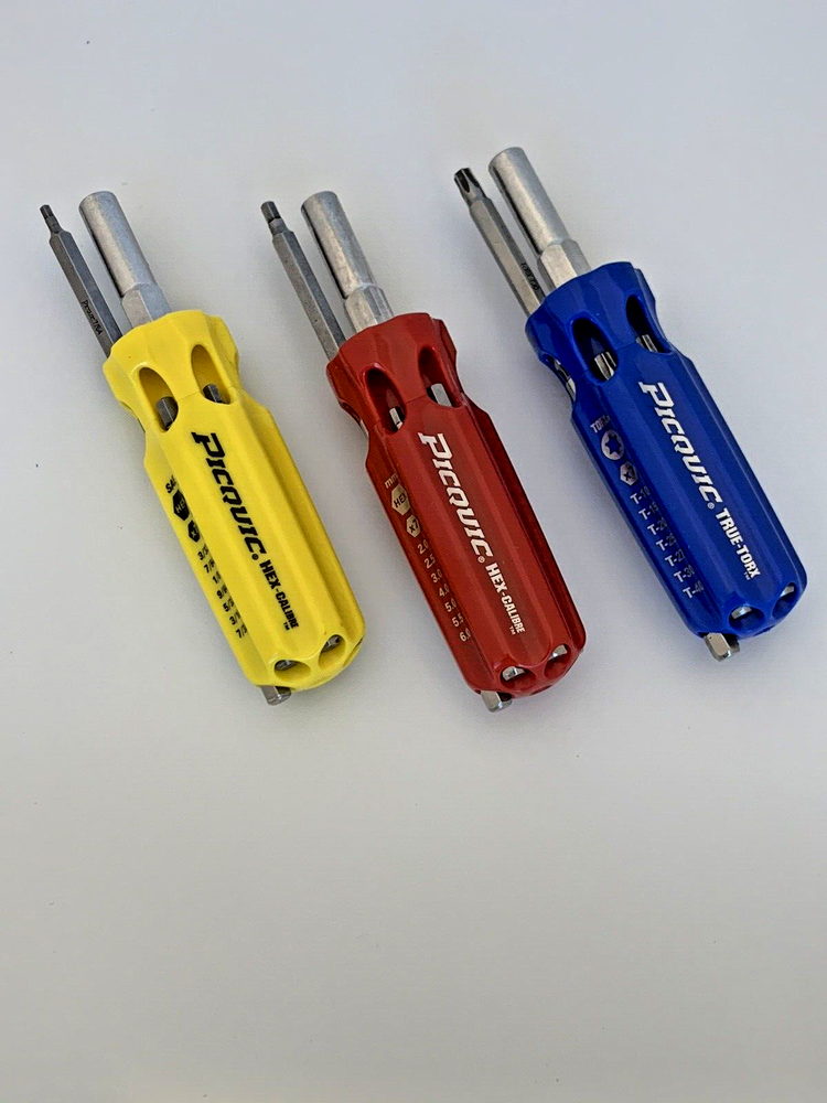 PICQUIC HEX MULTI BIT DRIVERS - SAE - METRIC - TORX - {three separate tools}