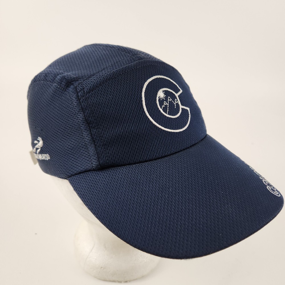 Headsweats Colorado Hat 5 Panel Blue Cap Adjustable Strap Running Biking
