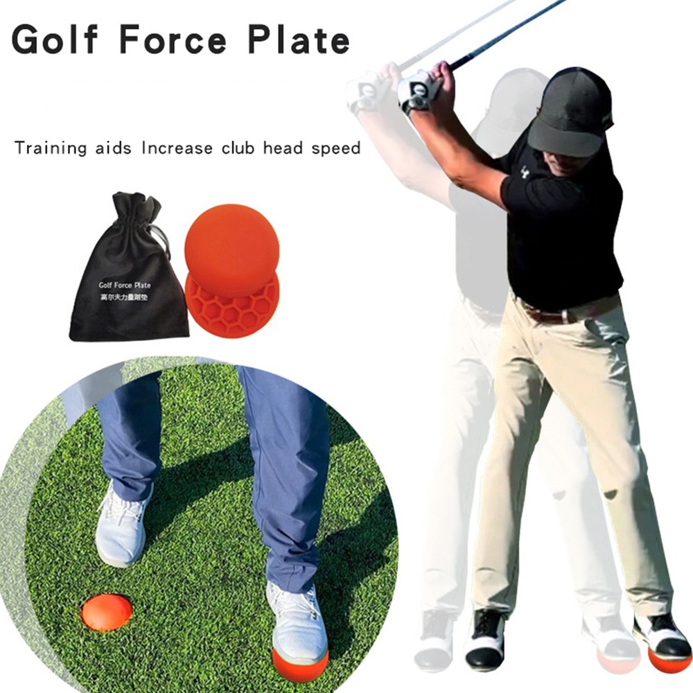 Golf Pressure Plate Reusable Rubber Golf Swing Step Pad