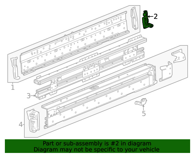 Genuine GM Rocker Panel Assembly Bracket 85625816