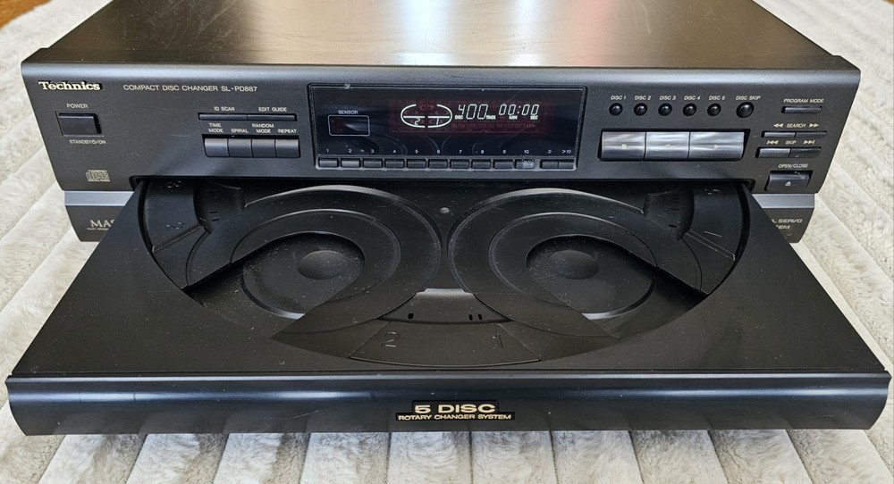 Technics SL-PD887 5-Disc CD Changer Player + Remote Tested & Working
