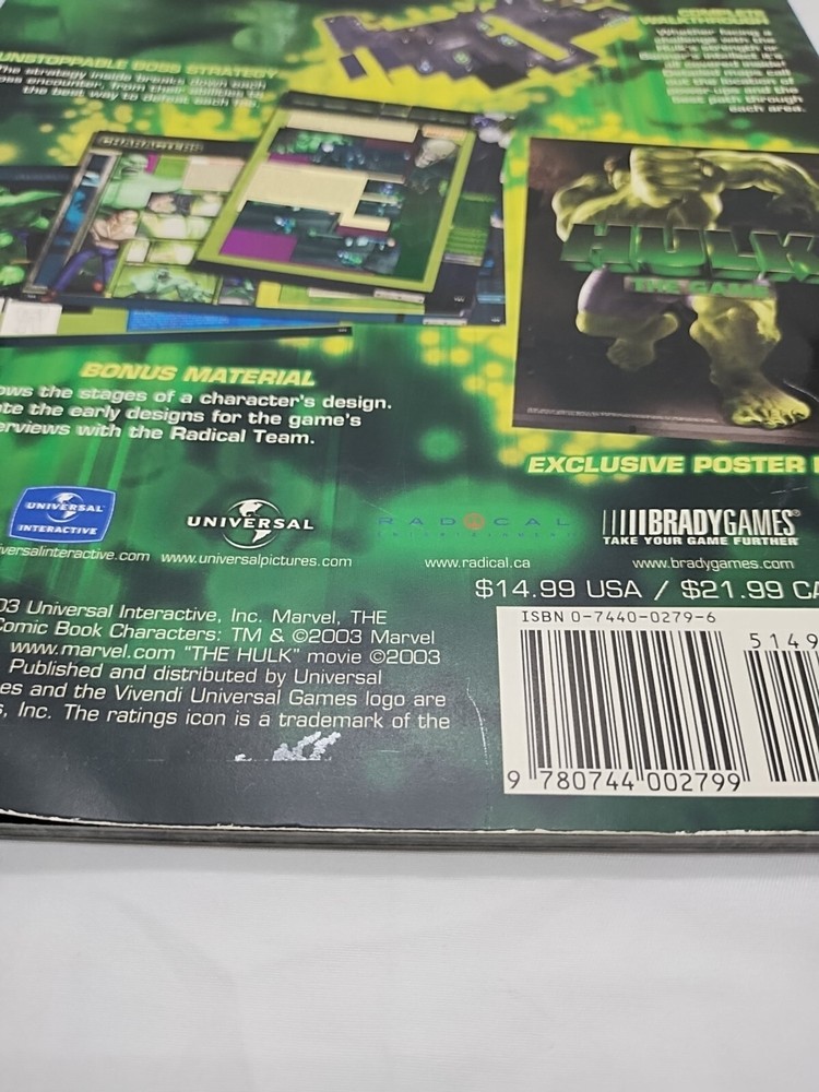 *No Insert* Hulk Official Strategy Guide Book
