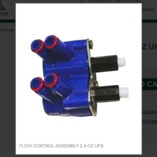 FLOW CONTROL ASSEMBLY 2-4 OZ UFB # 560006408