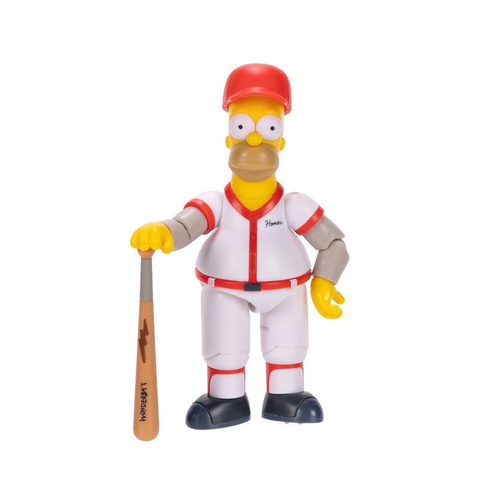 The Simpsons 5" Action Figure Baseball Homer with 5 polegadas,
