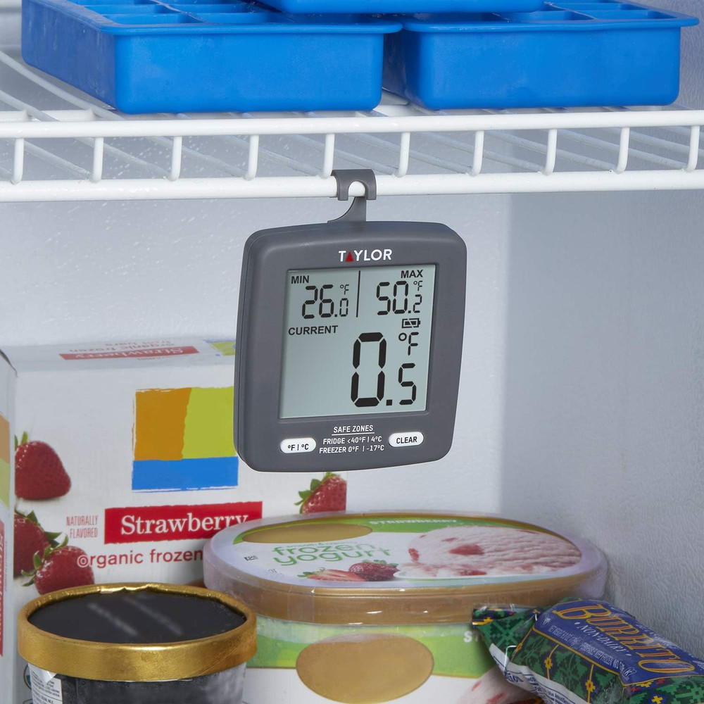 LCD Display Digital Kitchen Refrigerator/Freezer Kitchen Thermometer Min/Max on