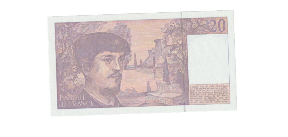 FRANCE 1991 20 FRANCS BANKNOTE P151e UNCIRCULATED