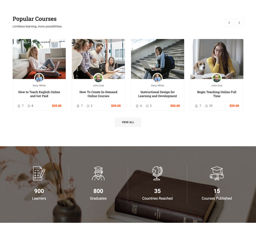 Instructor Website Design with Free VPS Web Hosting and Installation