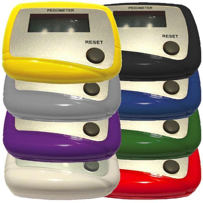 CW Step Pedometer Basic Step Counter Belt Clip No App Required Assorted Colors