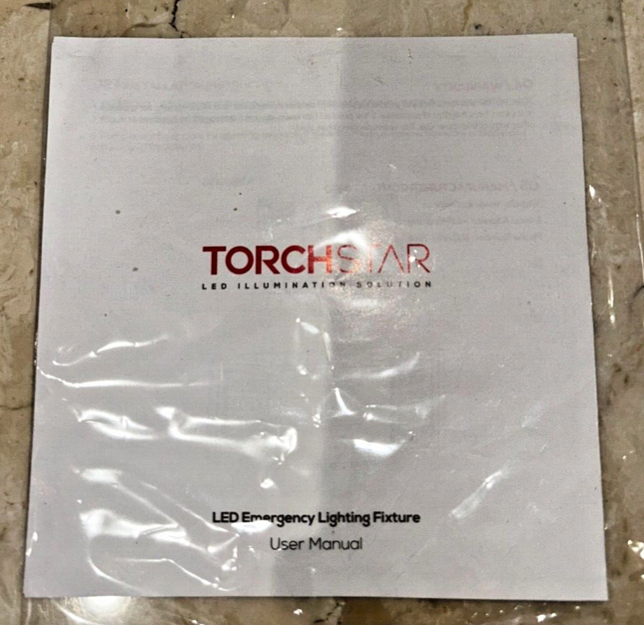 Two Emergency Exit Lights - White