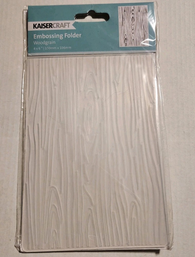 KaiserCraft Woodgrain Embossing Folder 4x6