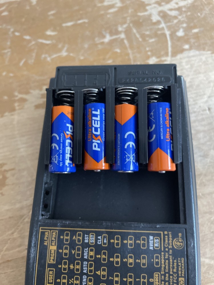 Hewlett Packard HP 41C Calculator Tested/Works No Memory Modules