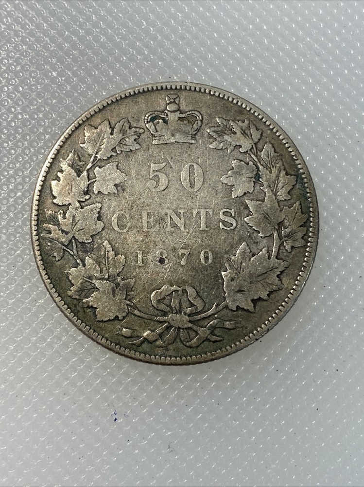 1870 LCW canada 50 cents J1