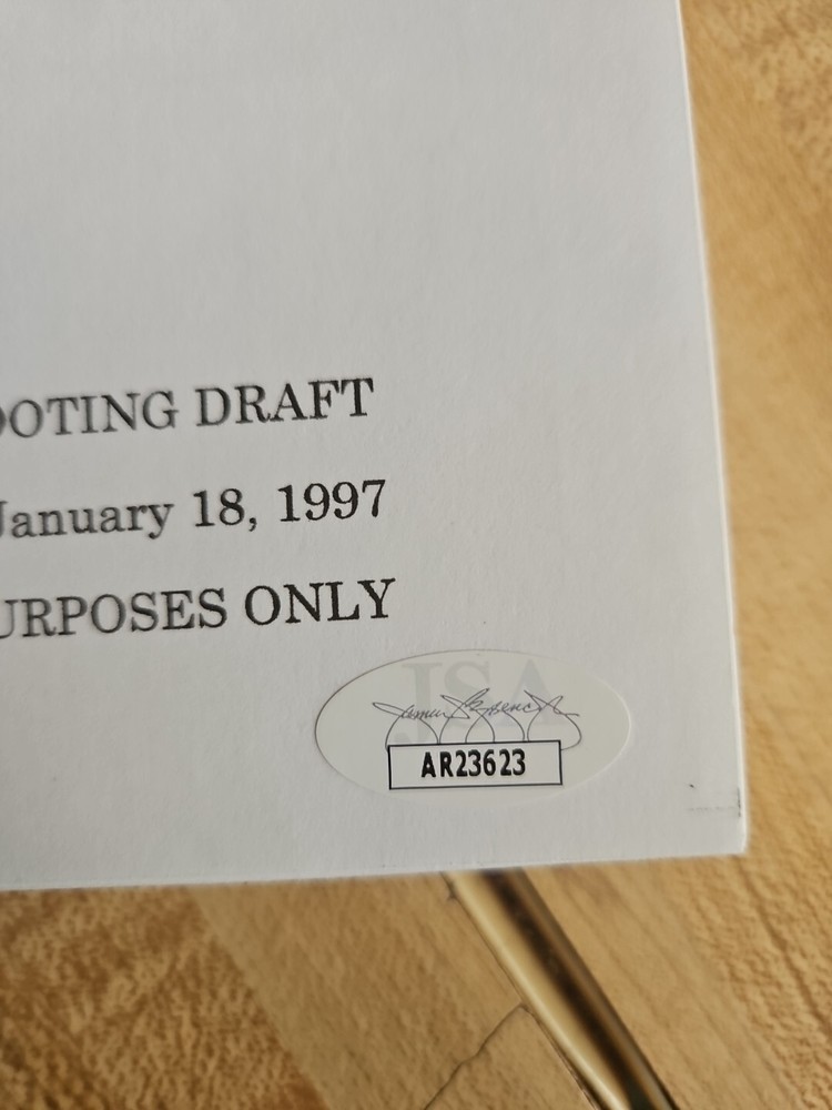 Devil's Advocate Script Signed By Craig T. Nelson -Played Alexander Cullen - JSA
