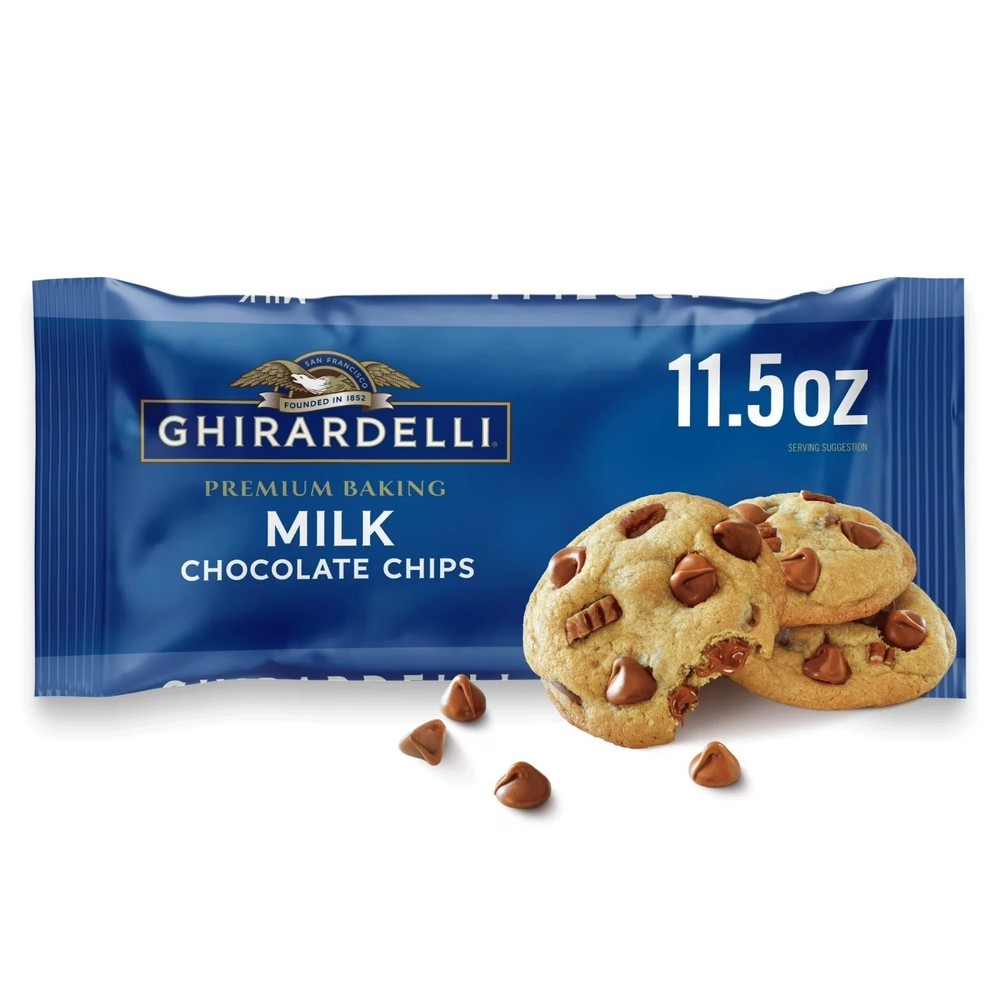 GHIRARDELLI Premium Baking Milk Chocolate Chips 11.5oz 2 PACK