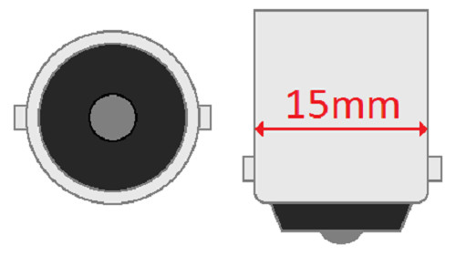 Bayonet Bulb Socket, BA15s base (1156-Style), Wired, 1-hole Flange (parallel)