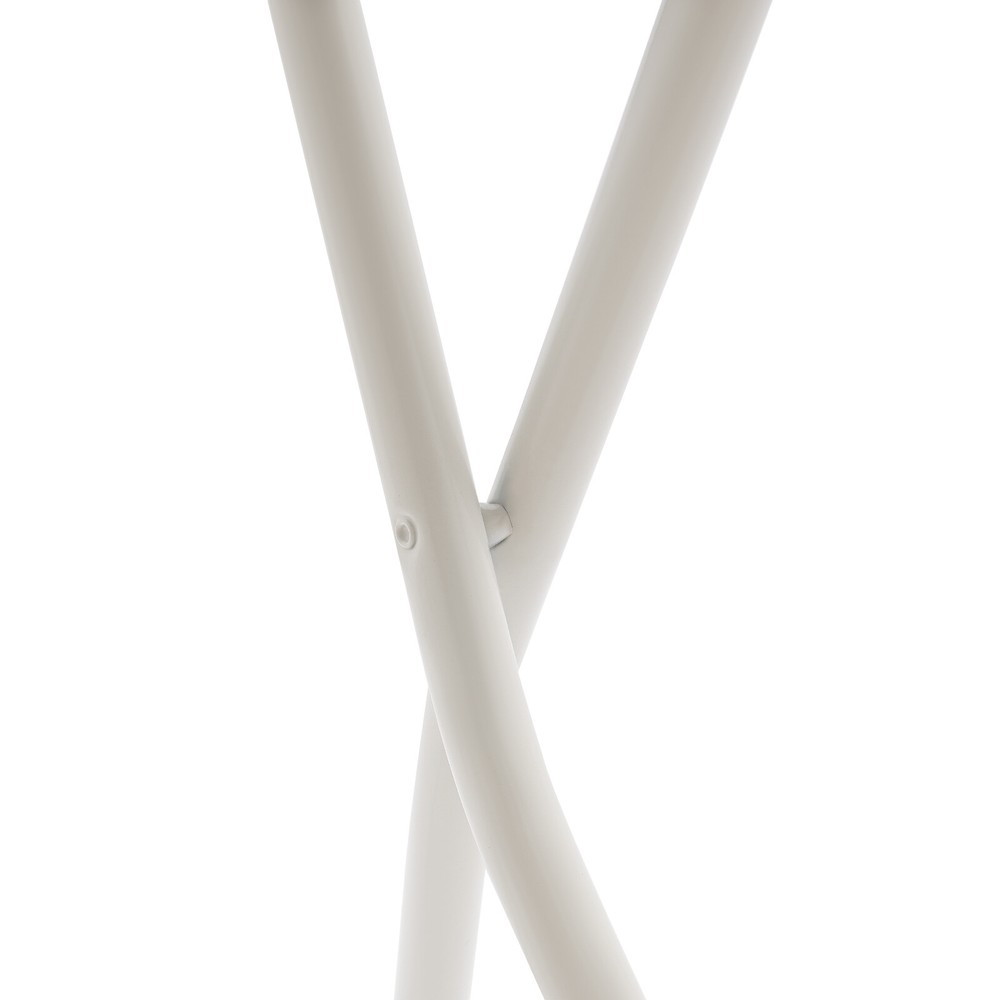 2PCS Bar Stool Portable Folding Stool Padded Folding High Chairs White Modern