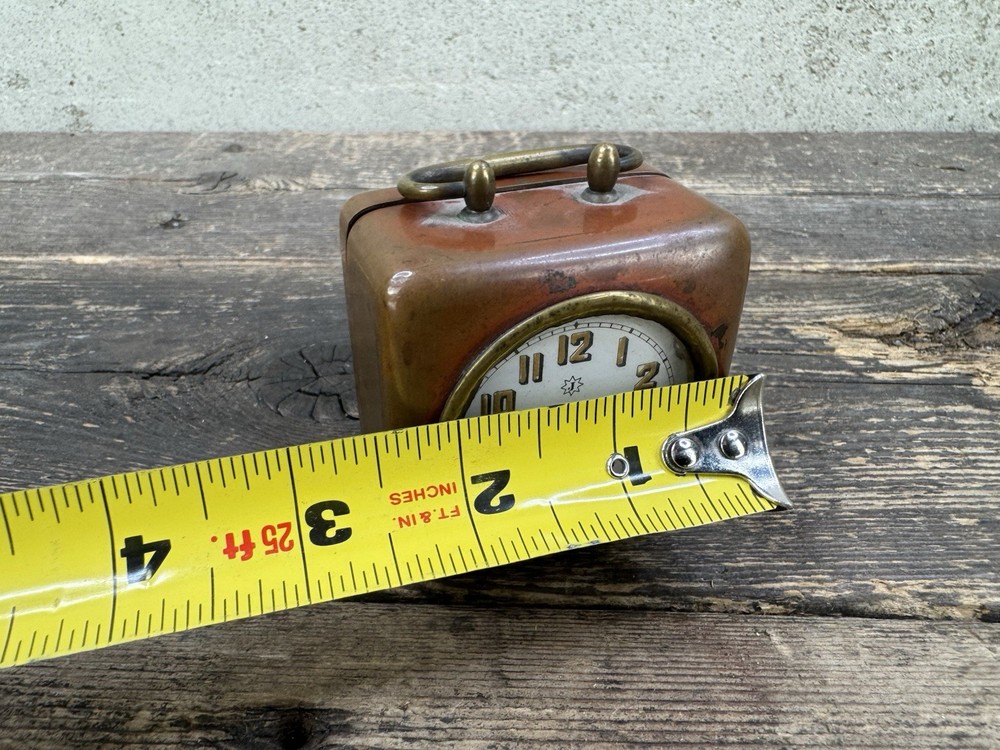Vintage Small Brass Clock