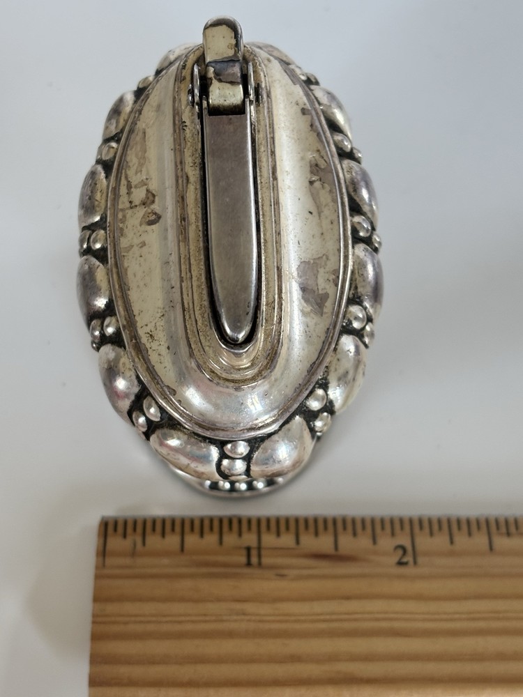 Vintage Ronson Crown Table Lighter Silver Plated with Box