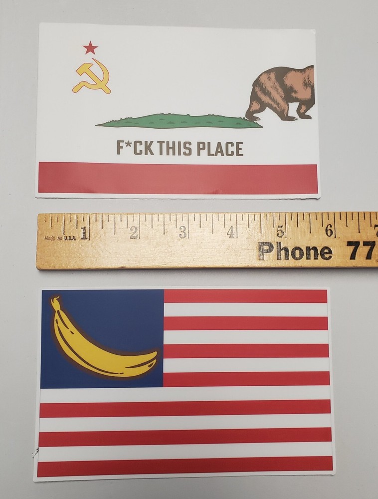 CALIFORNIA FLAG DECALS STICKERS