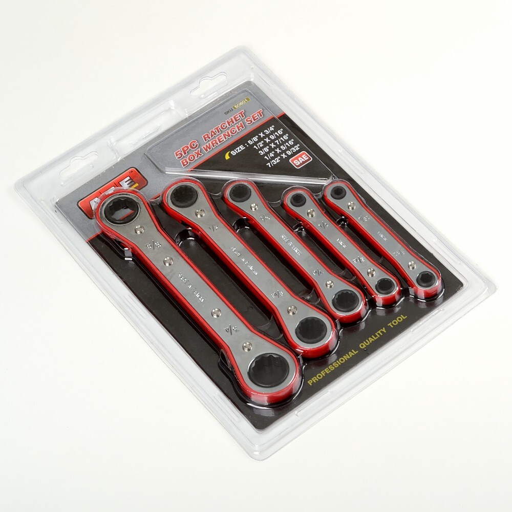5pc Ratchet Box Wrench Set | SAE