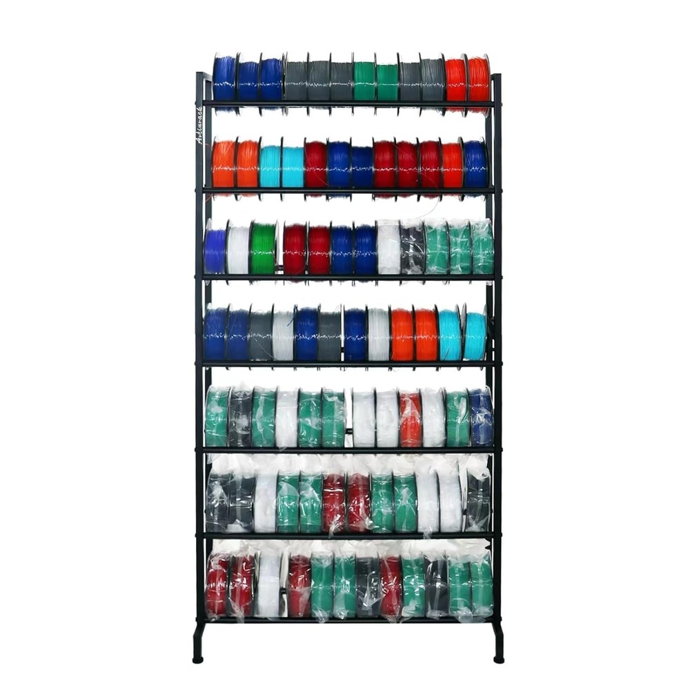 Heavy-Duty 3D Printer Filament Storage Rack - Large Capacity & Adjustable