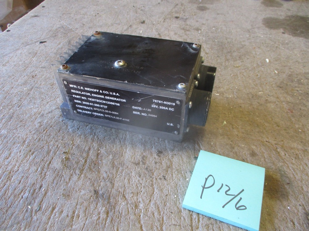 Used Regulator, Engine Generator, 200A 28v 19207SOCN12358708 M113A3 APC