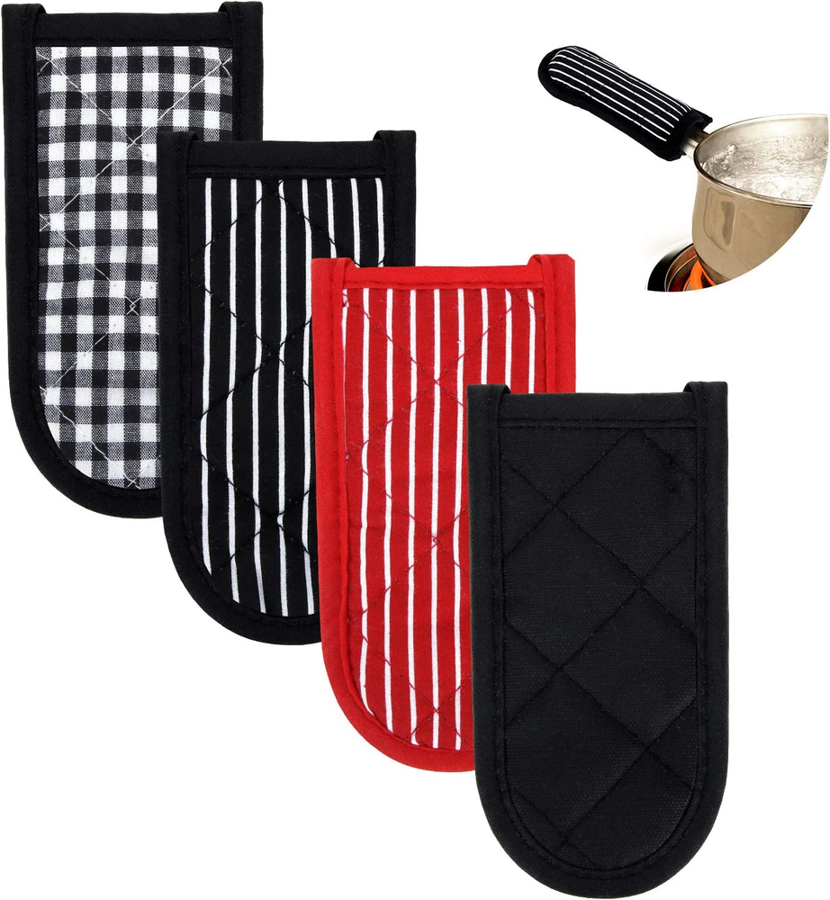 4 Pieces Pot Handle Cast Iron Skillet Handle Covers Holders Pan Handle Sleeves H