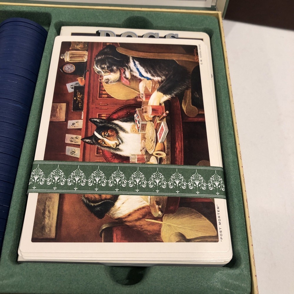 Dogs Playing Poker , Poker Set Kit
