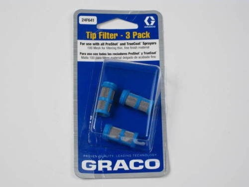 Graco OEM TrueCoat/ProCoat Filter 3 Pack 100 Mesh 24F641