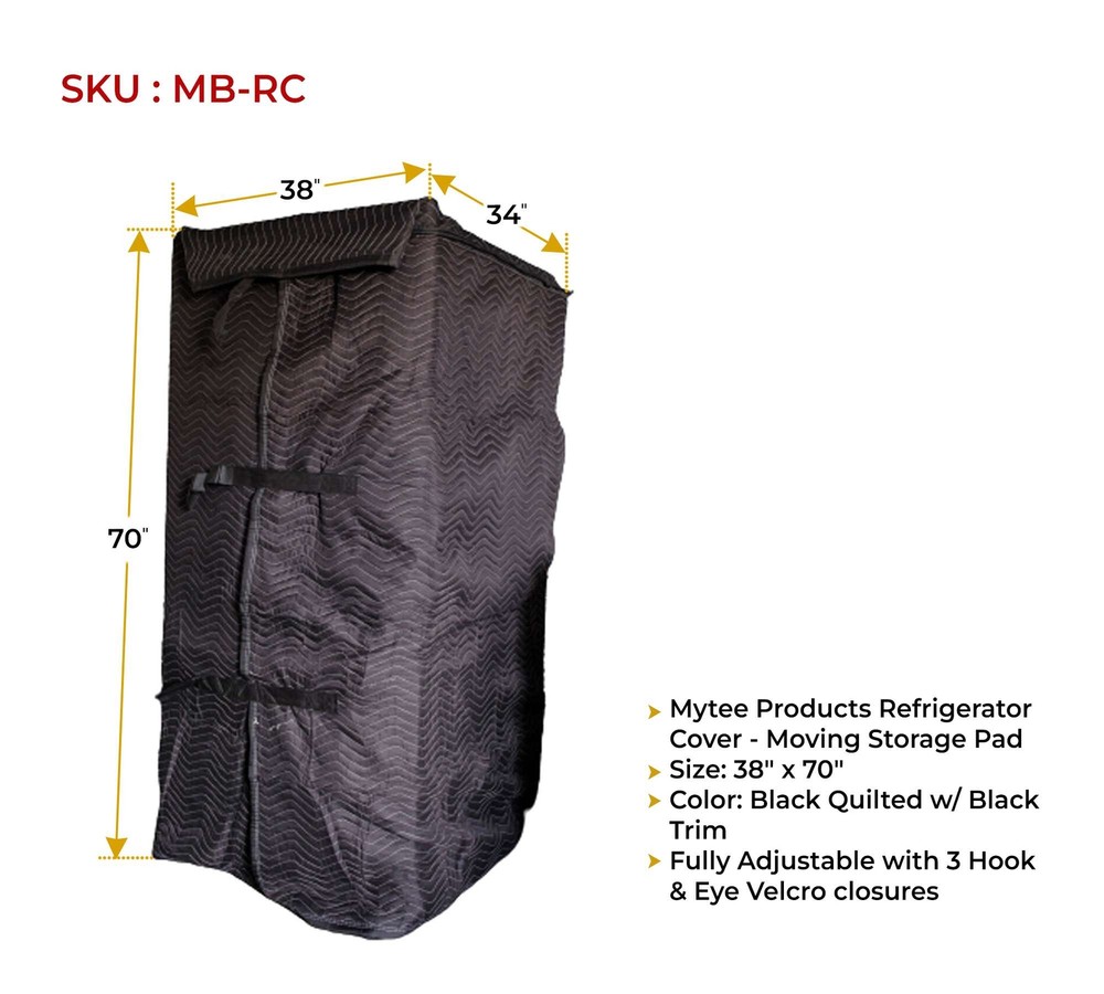 Mytee Products Refrigerator Cover - Moving Storage Pad
